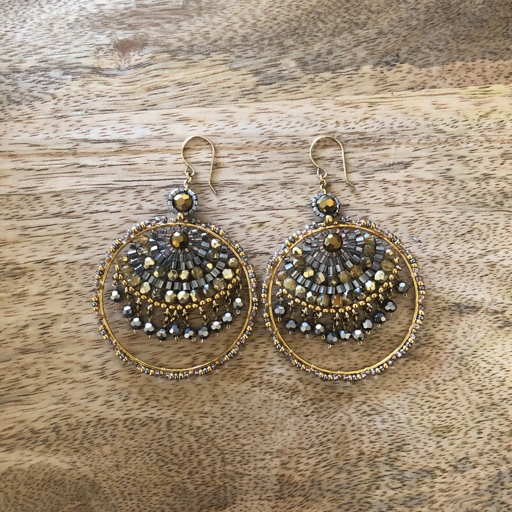 Miguel Ases Earrings- Gold/Silver